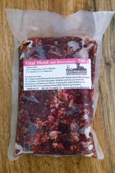 Vital Menü mit Himbeeren